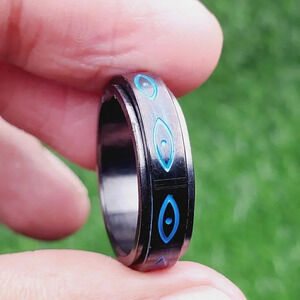 Stainless Steel Fashion Spinner Ring for Men/Women, AAAQL1113